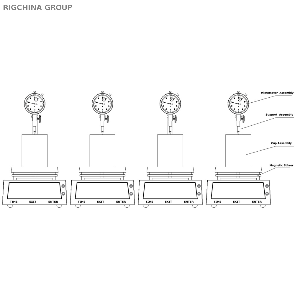 Dynamic Linear, Swell Meter , High Temperature Model DHSM-87,Measuring Units 4 head