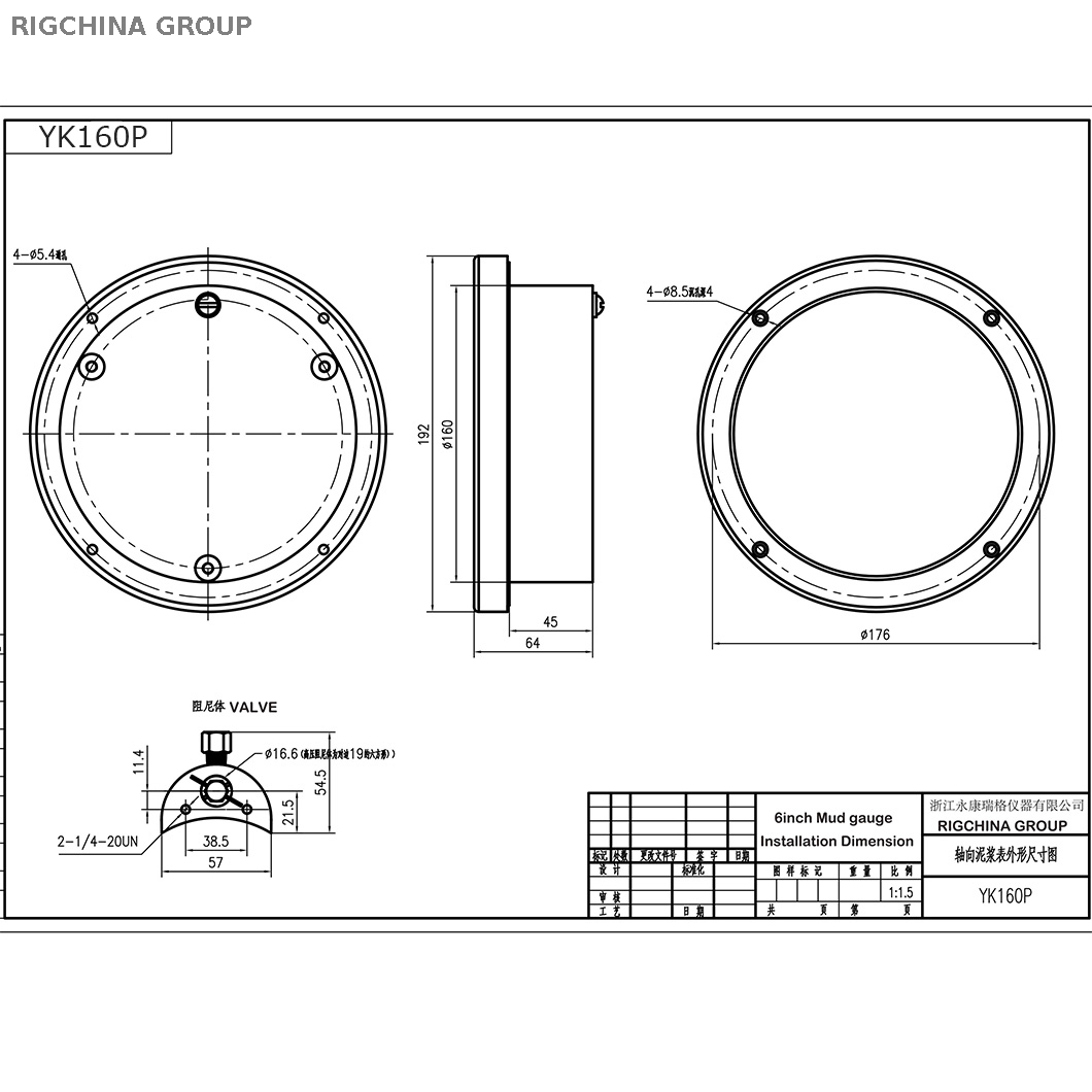 Dual Pointer 4:1 Compound Pointer Pressure Gauge Systems, Model GA-113
